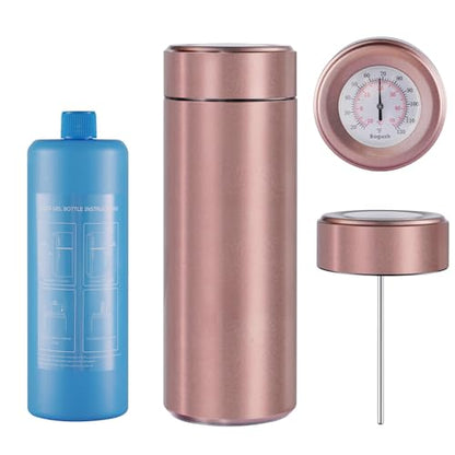 Bogush 60H Insulin Pens Cooler Hold 6-8 Pens Travel Case Medication Cooler for Travel TSA Approved Medicine Cooler Medical Diabetic Travel Cooler Bag Epipen Carry Case Champagne Golden - color: Champagne Golden