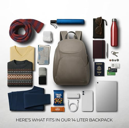 Travelon Anti-Theft Classic Backpack - color: Nutmeg