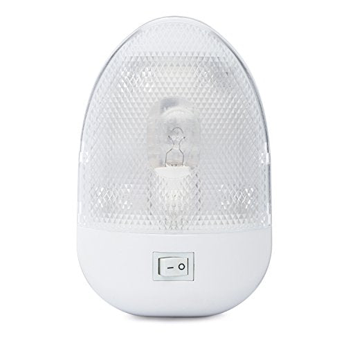 Lumitronics RV 12V Oval Single Dome Optics Light, Interior Lighting for Camper Trailer - On/Off Switch - Clear Removable Lens (White) - size: Single
