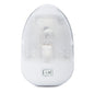 Lumitronics RV 12V Oval Single Dome Optics Light, Interior Lighting for Camper Trailer - On/Off Switch - Clear Removable Lens (White) - size: Single