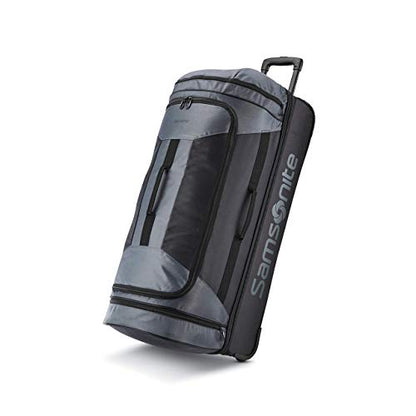 Samsonite Andante 2 Wheeled Duffel Bag – 32-Inch Durable Rolling Luggage with Inline Skate Wheels, Push-Button Handle & Spacious Compartments – Travel-Friendly and Lightweight - Riverrock/Black - color: Riverrock/Black, size: 32-Inch