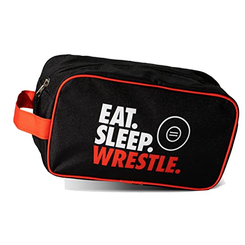 ChalkTalkSPORTS Sport Toiletry Bag - Sports Accessory Bag and Travel Kit - Multiple Sports - color: Eat Sleep Wrestle