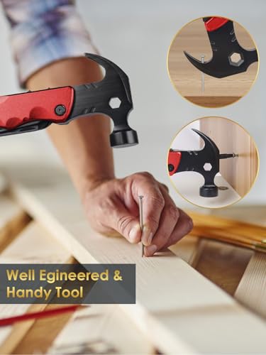 Stocking Stuffers for Men Dad Gifts, Multitool Camping Accessories 13-in-1 Survival Multi Tools Hammer, Christmas Cool Gadgets for Adults Him Boyfriend Husband Grandpa Women Birthday Valentines - style: MULTITOOL GIFTS