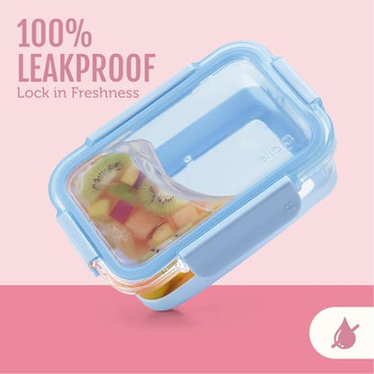 Ello Duraglass Refresh 3.4 Cup Meal Prep Sets 10Pc, 5 Pack Set- Glass Food Storage Container with Silicone Boot and Airtight BPA-Free Plastic Lids, Dishwasher, Microwave and Freezer Safe,Dusk Delight - color: Dusk Delight