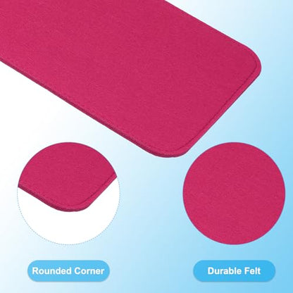PATIKIL Felt Base Shaper, Bag Bottom Shaper Pad Purse Liner Board Insert Oval for Handbags Tote Crossbody Bag Backpack - color: Rose Red, size: 15x7 Inch