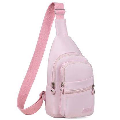 Banelu Small Sling Backpack Crossbody Bags for Women, Small Sling Bag Cross Body Bag Fanny Packs Crossbody Purses - Pink - color: E Pink