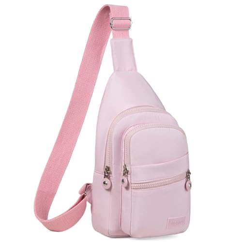 Banelu Small Sling Backpack Crossbody Bags for Women, Small Sling Bag Cross Body Bag Fanny Packs Crossbody Purses - Pink - color: E Pink