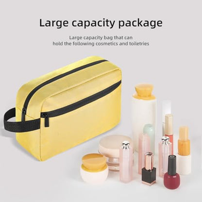Icramsy Travel Toiletry bag Toiletry bag for women men Hanging Cosmetic bag Travel accessories for Women Men (Yellow) - color: Yellow