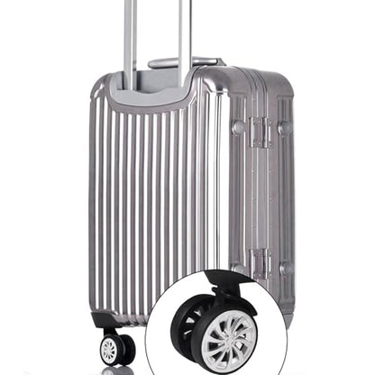 Yosoo Health Gear Luggage Suitcase Wheel Replacement, 1 Pair Spare Suitcase Wheels Dual Roller Swivel Wheel, Mute Double Row Suitcase Wheels Black Suitcase Wheels Repair Kit
