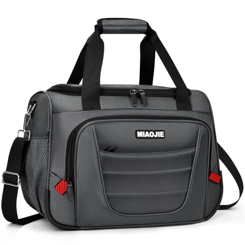 Underseat Carry On luggage Bag Airplanes Personal Item Bags, Gym Bag for Men Weekender Overnight Travel Tote Bag Shoulder Small Softside Carry on Luggage Travel Duffel Bags For Men Women -16 IN Grey - color: Grey, size: 16 IN