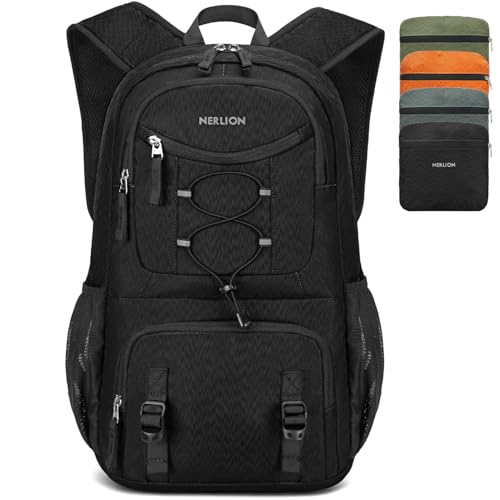 Nerlion 35L Hiking Backpack Travel Backpack for Men Women Camping Waterproof Outdoor Hiking Daypack Lightweight Backpack Black - color: Black 2