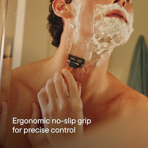 Harry's Original Shaving Kit for Men - Razor Handle, 5 Razor Blade Refills, Foaming Shave Gel, and Travel Blade Cover - TSA Approved Travel Essentials - German Engineered - Sage - style: Sage