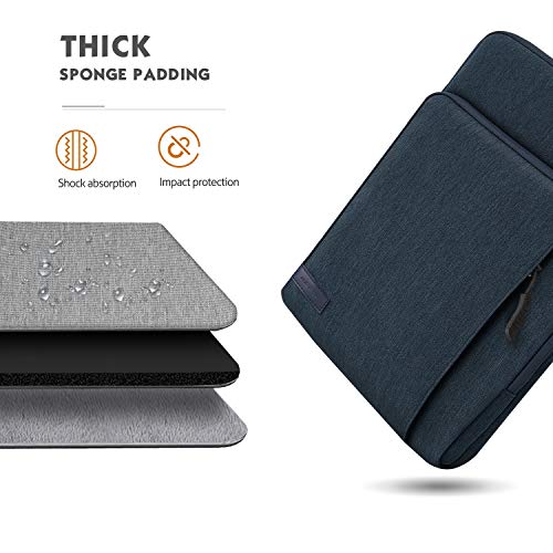 MoKo 9-11 Inch Tablet Sleeve Bag Carrying Case with Storage Pockets Fits New 11-inch iPad Air M4 2026/iPad Pro M5, iPad Pro/A16 11, iPad Air 5/4th 10.9, iPad 9/8th 10.2, Tab S8/S9 11, Indigo - color: Indigo, size: 9-11 Inch