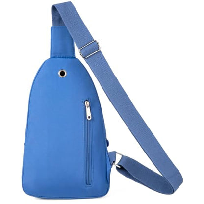 Banelu Small Sling Backpack Crossbody Bags for Women Men, Small Sling Bag Cross Body Bag Fanny Packs Crossbody Purses - Blue - color: C Blue