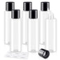 Clear 150ML/5OZ Travel Size Toiletries, 6 Pack Plastic Travel Bottles, Double Leak Proof Travel Size Containers for Shampoo, Lotion, Body Wash, Refillable Empty Travel Bottles with 6pcs Labels - color: Clear, size: 150ml(6pcs)