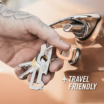 Gerber Gear Mullet Keychain - Multi-Tool Keychain with Pry Bar, Bottle Opener, and Wire Stripper - EDC Gear and Equipment - Black - style: Mullet-Black