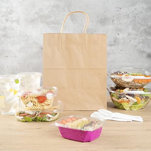 Restaurantware Thermo Tek 12 Ounce Deli Food Containers 100 Anti-Fog Hinged Lid Containers - Freezable Rectangle Clear Plastic To Go Food Containers Disposable - size: 12 oz