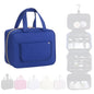 Hanging Toiletry Bag for Women Cosmetic Toiletries Travel Bag, Blue - color: Blue