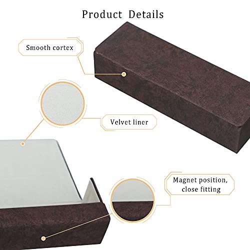 LifeArt Eyeglass Case Hard Shell, Portable Sunglass Case for Women and Men, fashionable PU Leather Eyeglass Case, Lightweight - color: 634_fhybr(burgundy)