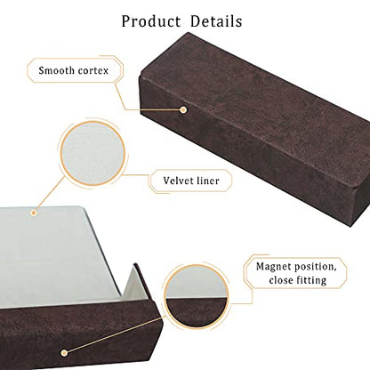LifeArt Eyeglass Case Hard Shell, Portable Sunglass Case for Women and Men, fashionable PU Leather Eyeglass Case, Lightweight - color: 634_fhybr(burgundy)