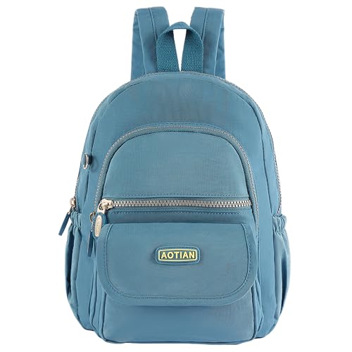 AOTIAN Mini Nylon Women Backpacks Casual Lightweight Small Daypack for Girls - color: Mini Light Blue