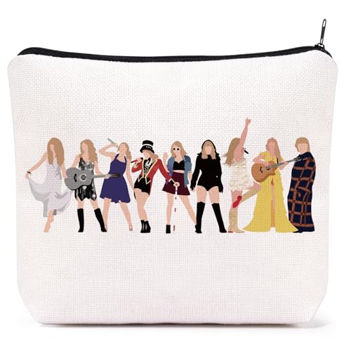 Frerdui Music Lover Makeup Bag Gifts for Women, Singer Makeup Bags, Singer Merch Cosmetic Bag for Next Era, Gift for Women Friends Birthday Mother's Day Nurse Graduation Gift for Her Music Lovers - style: Star Bag