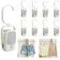 VinBee 9 PCS Laundry Hooks with Clips,Clothes Pins with Hooks for Hanging Clips,Hook with Clip,Clip Hook Hanger,Towelsclip,Towel Organizers for Bathroom,Closet-Non-Metal Clips for General use
