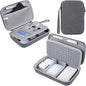 Hard Electronic Organizer Travel Case for MacBook Power Adapter Chargers Cables Power Bank Apple Magic Mouse Apple Pencil USB Flash Disk SD Card Hard Drive Waterproof Shockproof Carrying Case, Grey - color: Grey