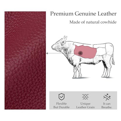 INICAT RFID Blocking Sling Bag, Anti Theft Crossbody Bag for Women Compact Travel Purses Leather - color: Red
