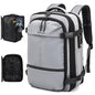 Travel Backpack with Vacuum System,60L Expandable Vacuum Backpack Travel with TSA Lock,17.3 inch Laptop Backpacks Vacpack Backpacks with Vacuum(Grey,Built-in Air Pump) - color: Grey