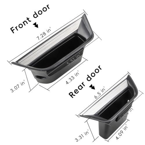 MARCHFA Car Door Tray Organizer Compatible for Cadillac XT5 2025 2024 2023 2022 2021-2017 Accessories Interior Car Door Handle Insert Pocket Storage Box