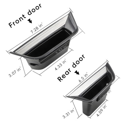 MARCHFA Car Door Tray Organizer Compatible for Cadillac XT5 2025 2024 2023 2022 2021-2017 Accessories Interior Car Door Handle Insert Pocket Storage Box