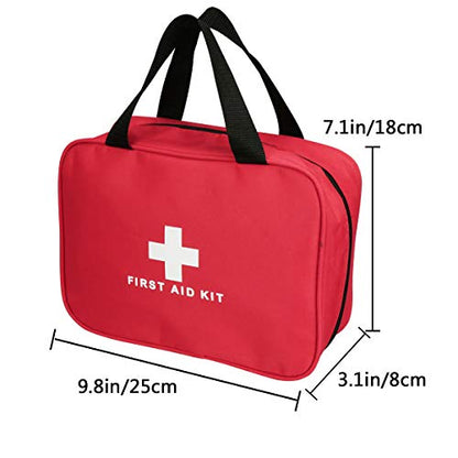 3 Pack Nylon First Aid Empty Kit,Compact and Lightweight First Aid Bag for Emergency at Home, Office, Car, Outdoors, Boat, Camping, Hiking(Bag Only) - size: 9.8*7.1*3.1 Inch