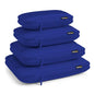 4 Piece Compression Packing Cubes for 3–7 Day Travel, Space Saving Travel Organizers with Breathable Mesh, Double-Zipper Packing Cubes for Carry-On & Suitcases (Blue) - color: Blue