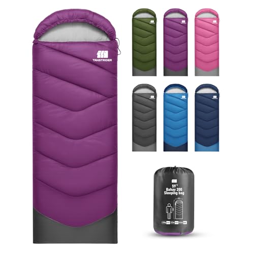 Sleeping Bags for Adults Cold Weather & Warm,Backpacking Camping Sleeping Bag for Tall Girls Boys,Lightweight,Compact,Waterproof Camping Gear for Traveling,Hiking,Hotel,Outdoor & Indoor - color: Purple, size: 3lb(50-70℉)