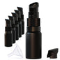 6Pack 10ml Matte Black Glass Pump Bottle with Black Top,1/3oz Small Dispenser, Travel Refillable Pump Bottles for Toiletries,Lotions,Sercums,Essential Oils - color: 10ml Black(6pcs)