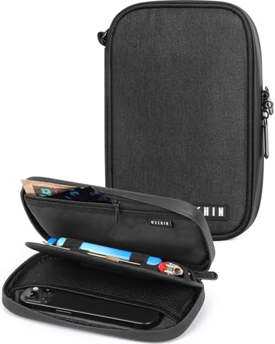 OZCHIN Smell Proof Bag Pocket Bag Activated Carbon Fiber 8'' x 5'' Portable Carry Pouch for Travel - color: Black