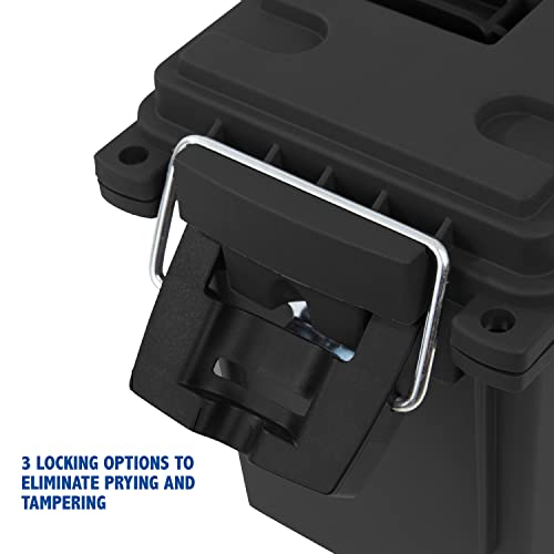 Sheffield Ammo Storage Box, .30 Cal Stackable | Water and Dust Resistant | Lockable | Made in USA | Pack of 6 - color: Black, size: 0.30 (Pack of 6)