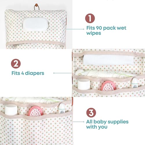 HAMUR Baby Diaper Bag Organizer – Compact & Foldable Stroller Pouch for Newborn Essentials | Travel-Friendly | Fits Boys & Girls (Urchin) - color: Urchin