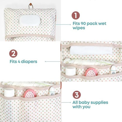 HAMUR Baby Diaper Bag Organizer – Compact & Foldable Stroller Pouch for Newborn Essentials | Travel-Friendly | Fits Boys & Girls (Urchin) - color: Urchin