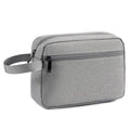 Travel Hanging Toiletry Bag with Carry Handle - Water-Resistant Small Cosmetic Organizer for Men & Women, Makeup, Shaving Kit, Gym & Travel Essentials (Grey) - color: Grey