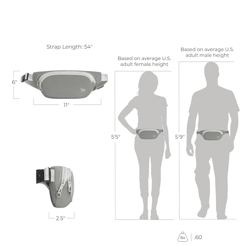 Travelon Anti-Theft The Voyages Waist Pack - color: Granite
