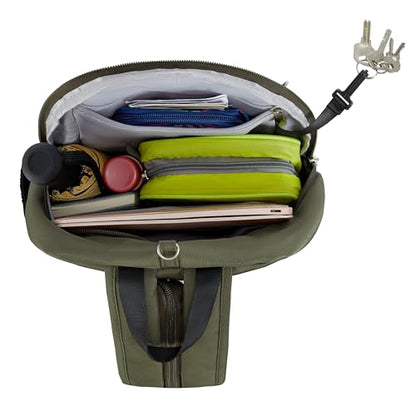 Travelon Anti-Theft Classic Convertible Sling Backpack - color: Olive