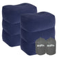 Inflatable Travel Foot Rest Pillow, Adjustable Height Leg Rest Pillow for Cars, Home, Office, Trains, Airplane, Make a Flat Bed for Baby, Kids, Toddlers, Blue, 2 Pack - color: Blue 2