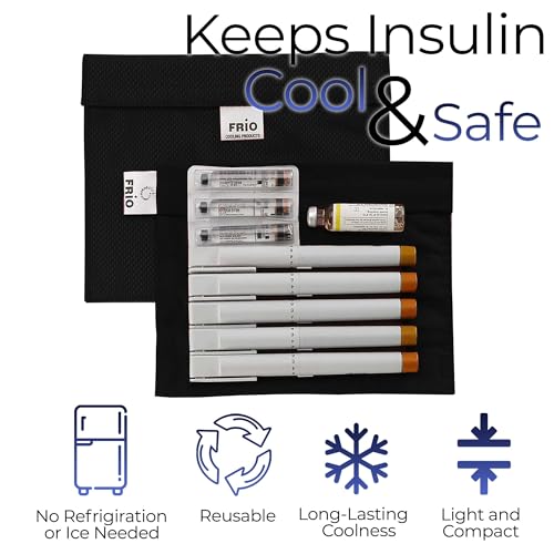 FRIO Cooling Wallet - Insulin Cooler for 45+ Hours of Stress Free On The Go - Black - XL - color: Black, size: XL