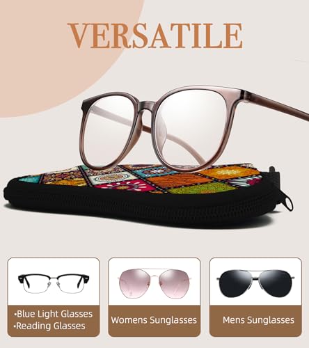 Sunglasses Case Soft Glasses Cases for Women Pouch Eyeglass Bag Eye Glass Kids Girls Sun Glasses Cute Kawaii - color: Color