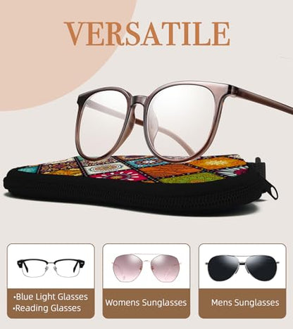 Sunglasses Case Soft Glasses Cases for Women Pouch Eyeglass Bag Eye Glass Kids Girls Sun Glasses Cute Kawaii - color: Color