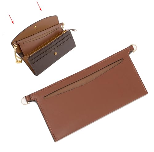 Lckaey purse insert Bag accessories kit- for Wallet Sarah bag, handbag inner bag organizer, 3015- brown - color: Zongzi, size: 6.7*3.14in