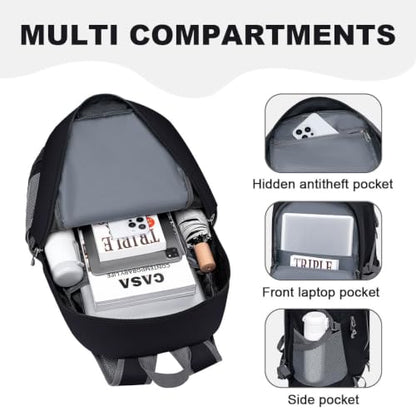 MIYCOO Backpack - Ultra Lightweight Packable Backpack for Travel Camping, Hiking Back Pack Waterproof Foldable Daypack for Men Women Black - color: Black