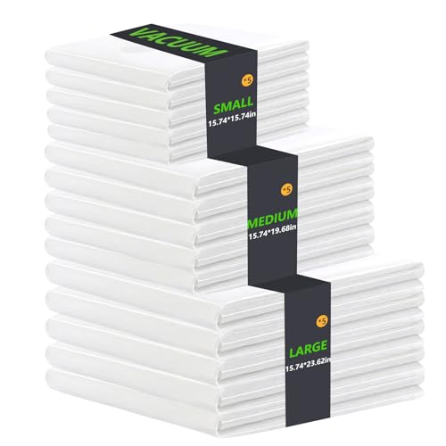 15 Pack Vacuum Storage Bags Space Saver Seal Bags for Luggage Clothes Air Tight Compression Bags for Home Storage & Travel - size: 15 pack with electric pump
